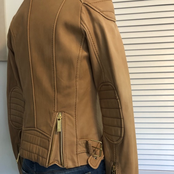 Michael Kors leather Moto Jacket - Picture 7 of 8